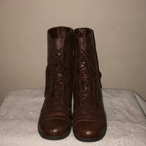 Brown Combat Boots